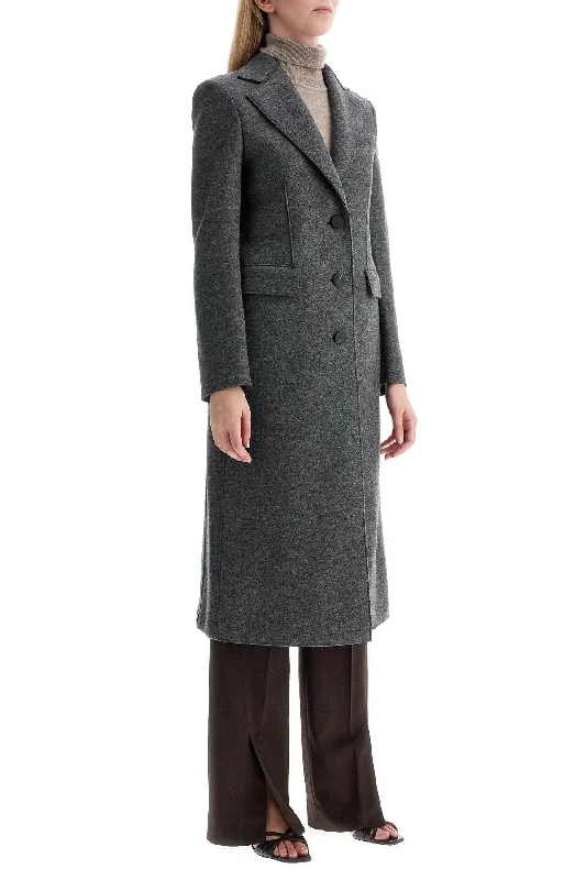 Harris Wharf London Single-Breasted Coat In Pressed Wool Women's lined jackets