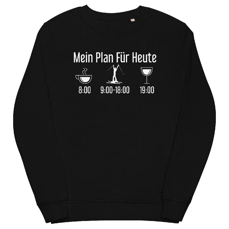 Mein Plan Für Heute 1 - Unisex Premium Organic Sweatshirt Pullover Hoodie Sweatshirt Trend