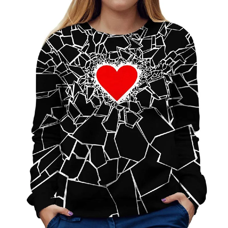 Black Heartbreaker Womens Sweatshirt Trendy Women’s Hoodies