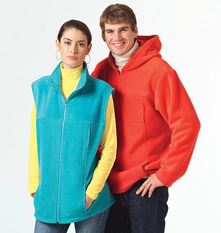 McCalls Unisex Vest and Jacket M5252 Best women's jackets for layering