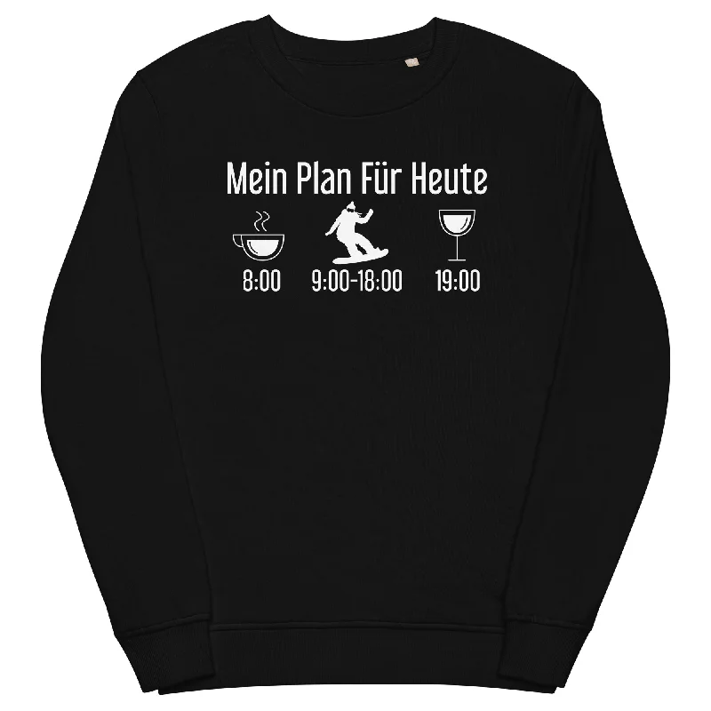 Mein Plan Für Heute 1 - Unisex Premium Organic Sweatshirt Soft Cotton Hoodie