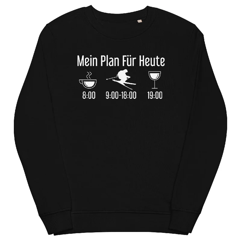 Mein Plan Für Heute - Unisex Premium Organic Sweatshirt Printed Hooded Sweatshirts