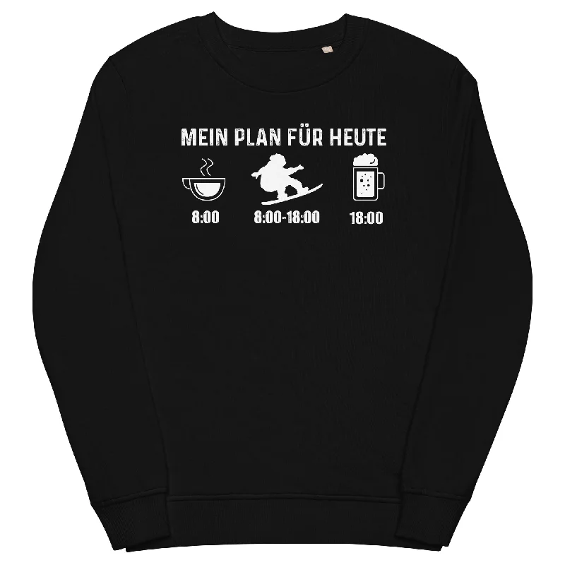 Mein Plan Für Heute - Unisex Premium Organic Sweatshirt Simple Hoodies for Women