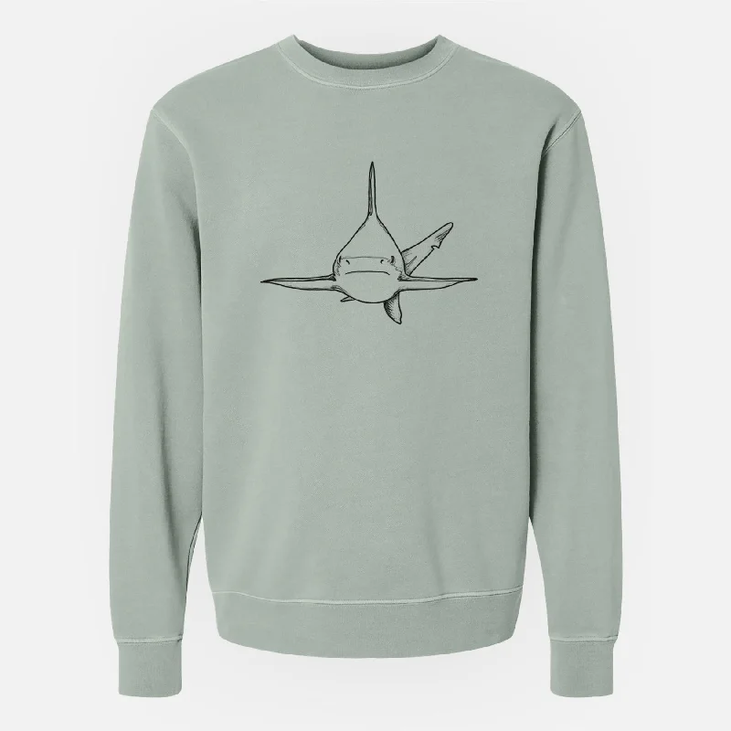 Silvertip Shark Front - Unisex Pigment Dyed Crew Sweatshirt Oversized Hoodies for Women