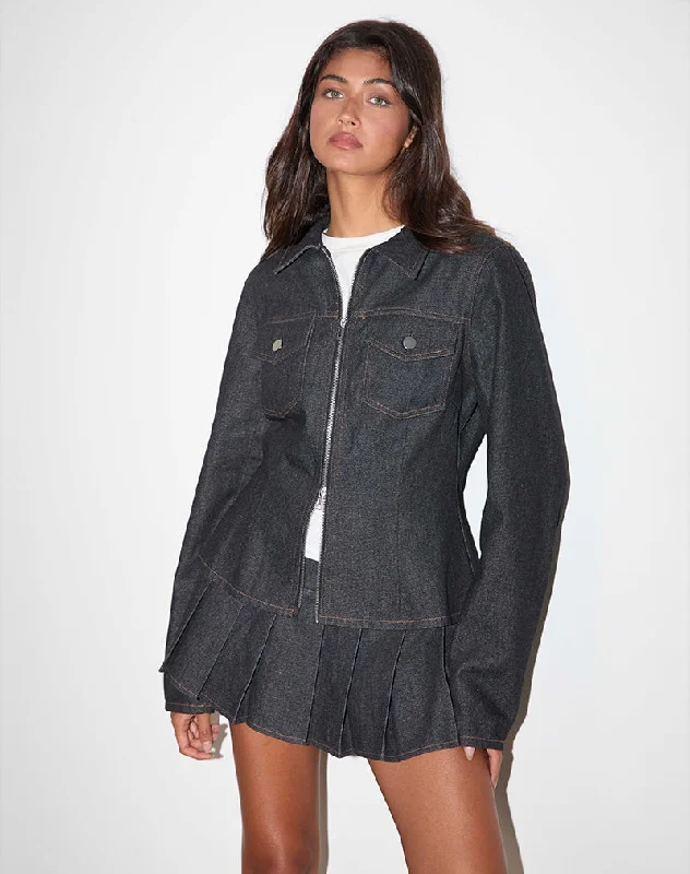 Rohana Jacket in Chambray Indigo Women's Zara jackets