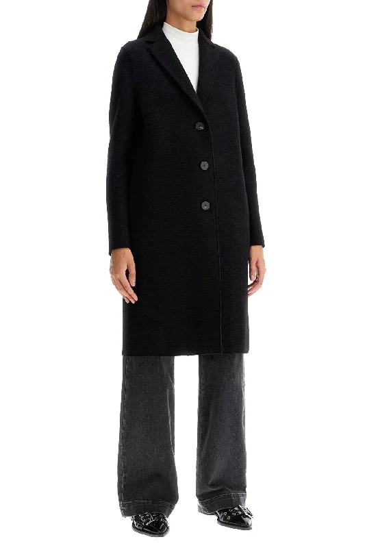 Harris Wharf London Single-Breasted Wool Coat In Boiled Women's office jackets