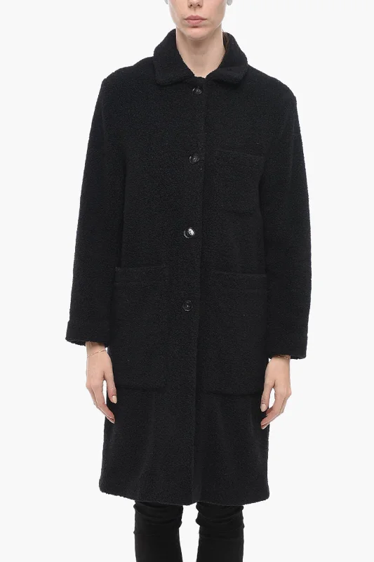 Woolrich Faux-fur HAZELTON Coat with Maxi Pockets Women's windproof jackets