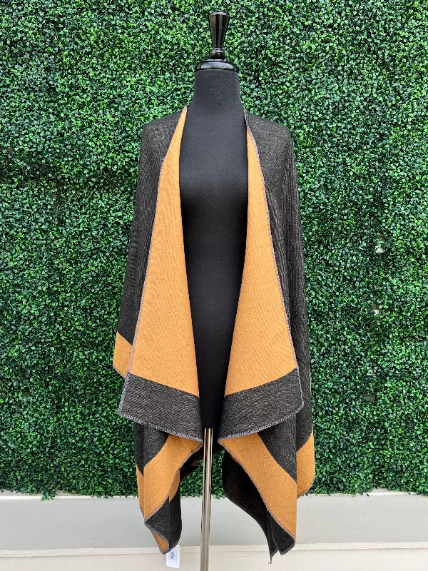 2 Tone Reversible Ruana