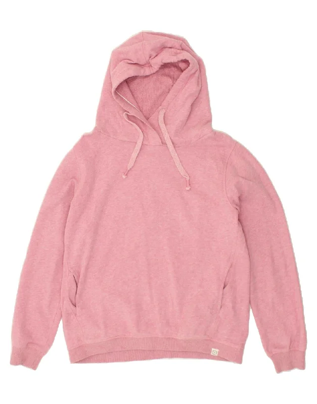 FAT FACE Womens Oversized Hoodie Jumper UK 10 Small Pink Cotton Anti-pilling sweaters