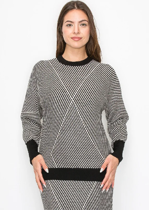 Modern Angles Knit Sweater Best sweaters for winter