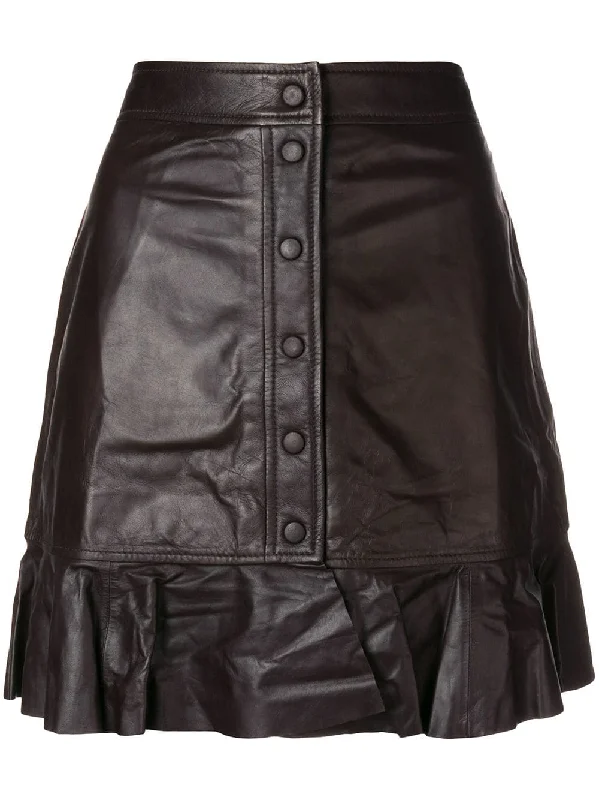 gathered buttoned skirt Minimalist unclassified skirts