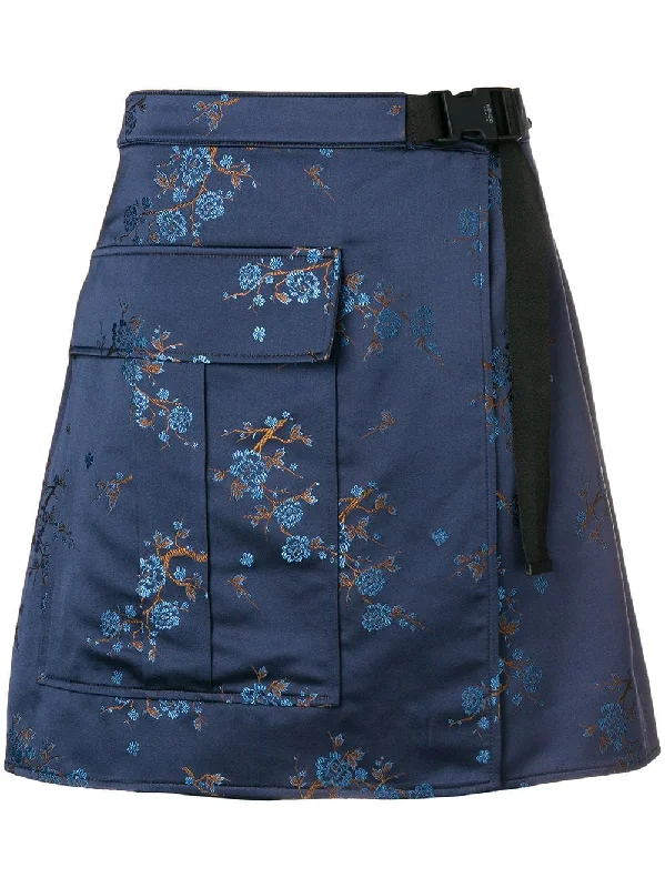 floral print wrap-around skirt Stylish unclassified skirts