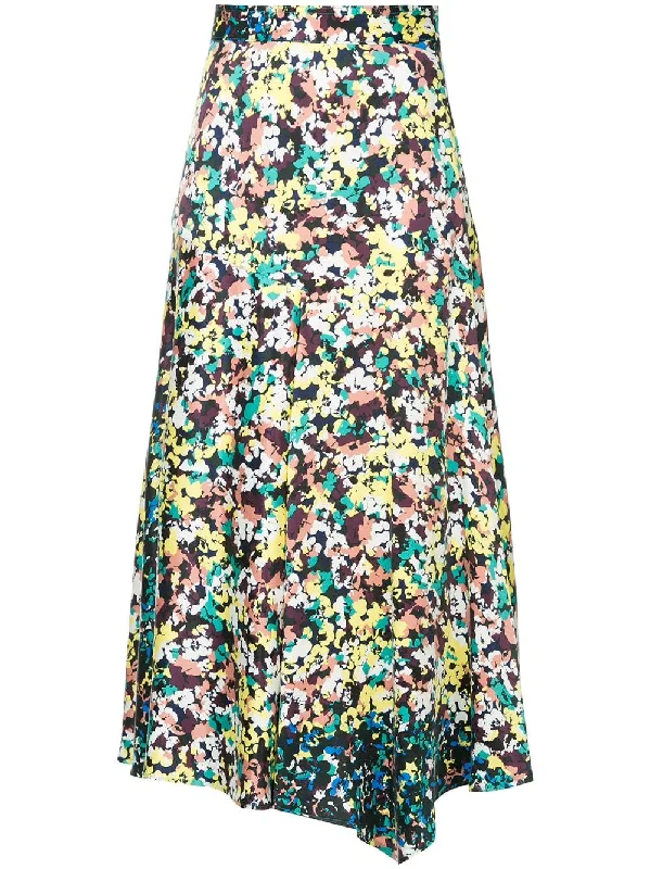 floral print a-line skirt Elegant evening unclassified skirts