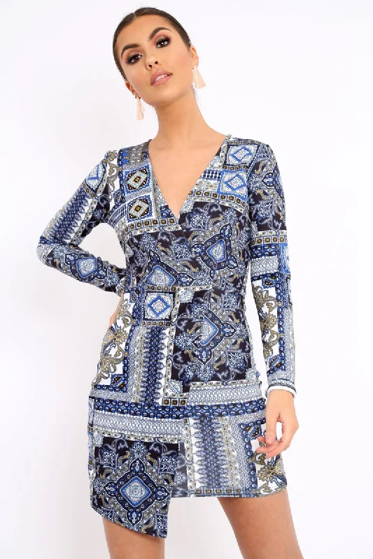 Navy Paisley Print - Hollee Best floral dresses for outdoor weddings