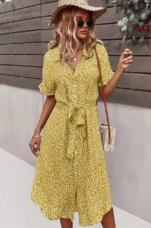 Printed Summer Casual Holiday Style Dress Edgy floral dresses