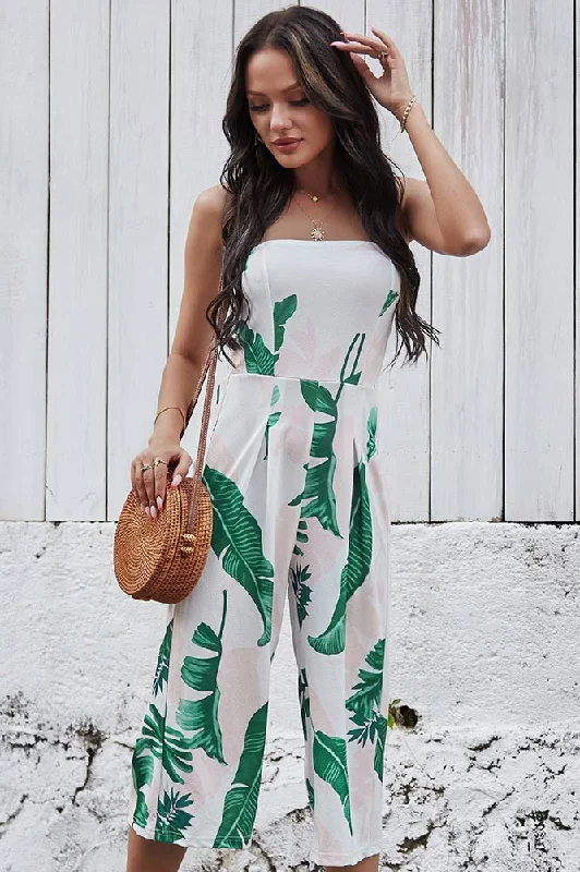 Simple Strapless Printed Jumpsuit ASOS floral dresses