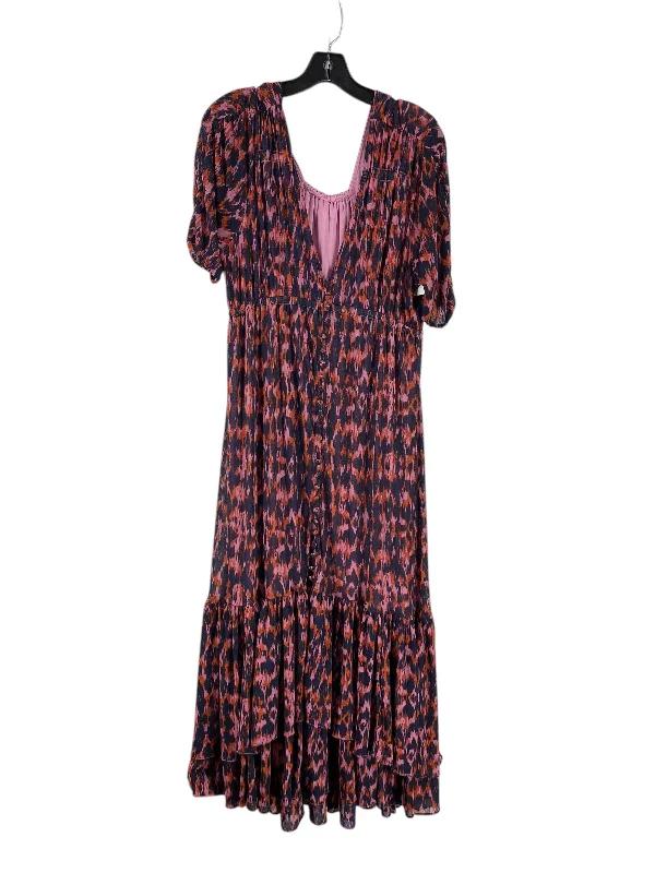 Dress Casual Maxi By Anthropologie In Purple, Size: L Front Pocket Maxi