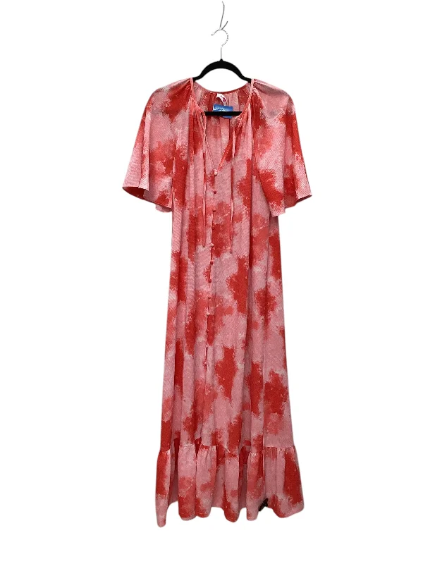 Dress Casual Maxi By Buddy Love In Pink, Size: L Summer Floral Maxi