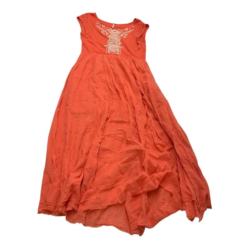 Dress Casual Maxi By Free People In Orange, Size: Xs Maxi Skirt Look