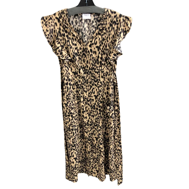 Dress Casual Maxi By Sienna Sky In Animal Print, Size: M Floral A-line Skirt