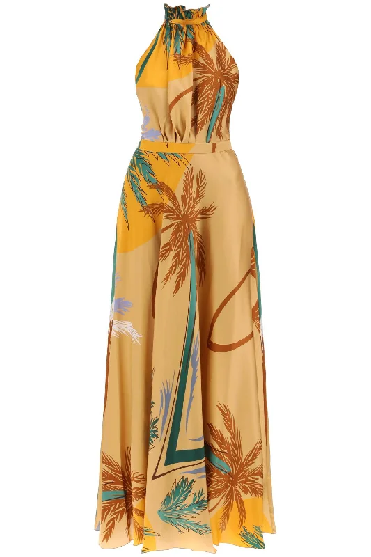 Raquel Diniz giovanna silk satin maxi dress Long Boho Skirt