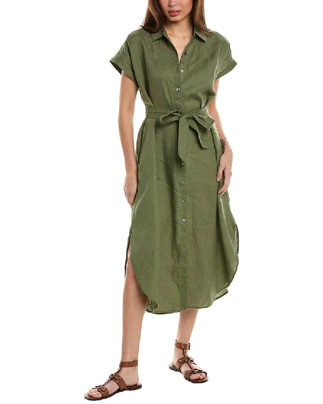 Tommy Bahama Coastalina Linen Maxi Shirtdress Satin Maxi Skirt