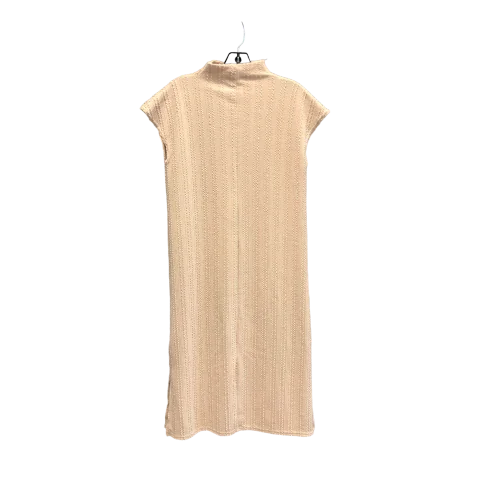 Beige Dress Casual Midi Boohoo Boutique, Size S Cotton Midi Skirt