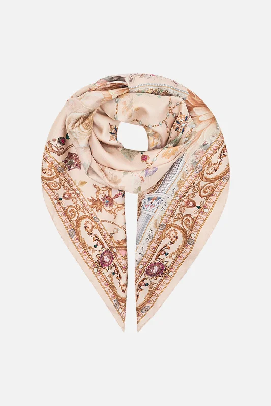 SILK SQUARE SCARF ADORNED IN ANTIQUITY Street style unclassified dresses