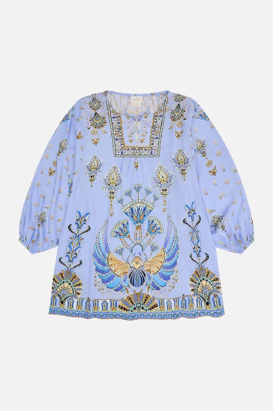 KIDS BATWING DRESS 12-14 UNDER SCARAB SKIES One-shoulder unclassified dresses