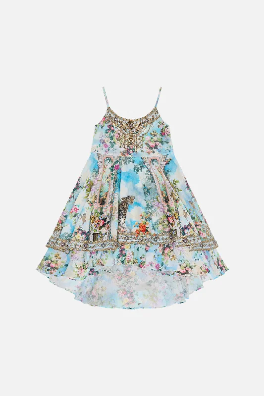 KIDS ROUND NECK TIERED DRESS 12-14 WE ALWAYS HAVE ALEXANDRIA Ruched unclassified dresses