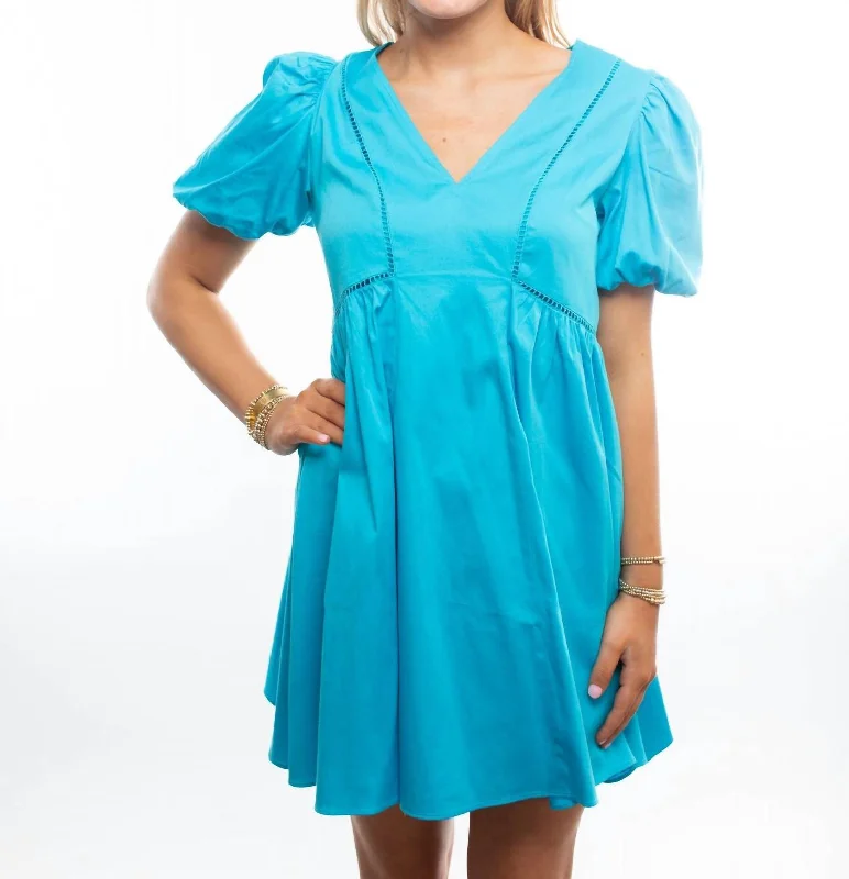 Emily Dress In Turquoise Holiday unclassified dresses