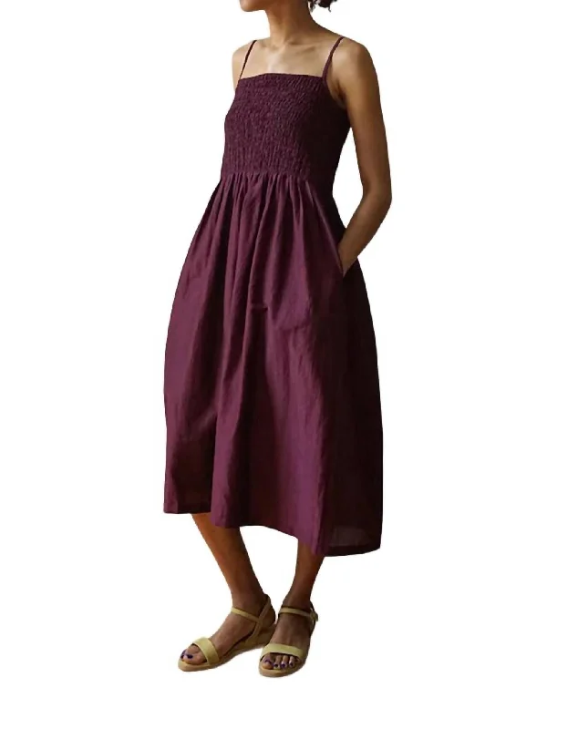 Hester Dress In Mulberry Silk unclassified dresses