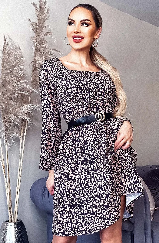 Lina Animal Printed Dress Party unclassified dresses