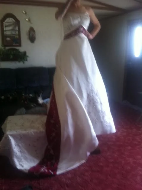 Mori Lee Pearl/cranberry Engagement unclassified dresses