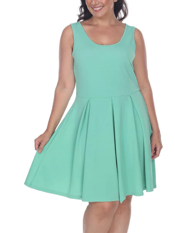 Plus CRYSTAL Womens Ce Crepe Fit & Flare Dress Boho unclassified dresses