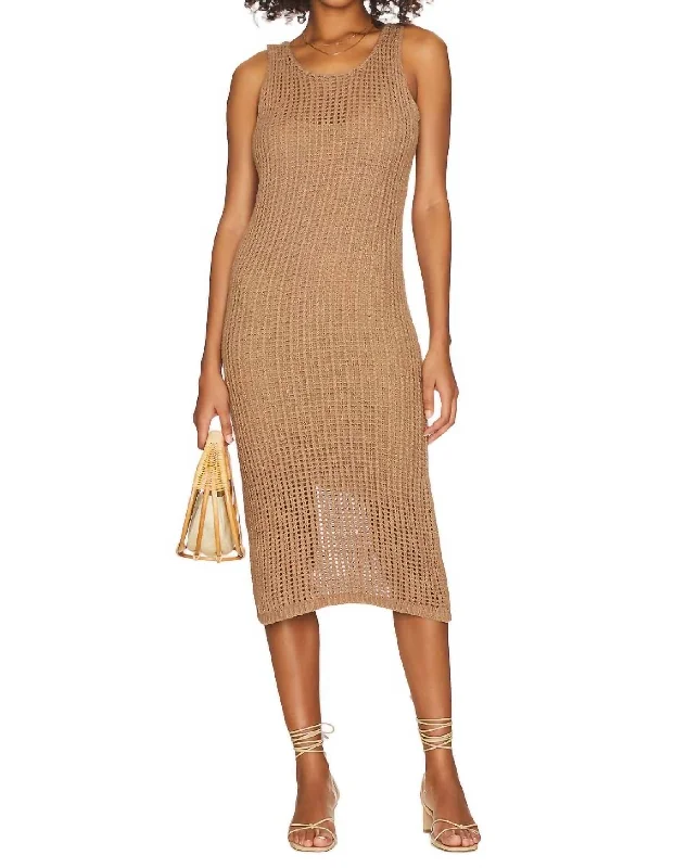Polly Dress In Falafel Knit Elegant unclassified dresses