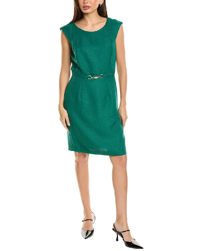 Tahari ASL Textured Sheath Dress Luxury unclassified dresses