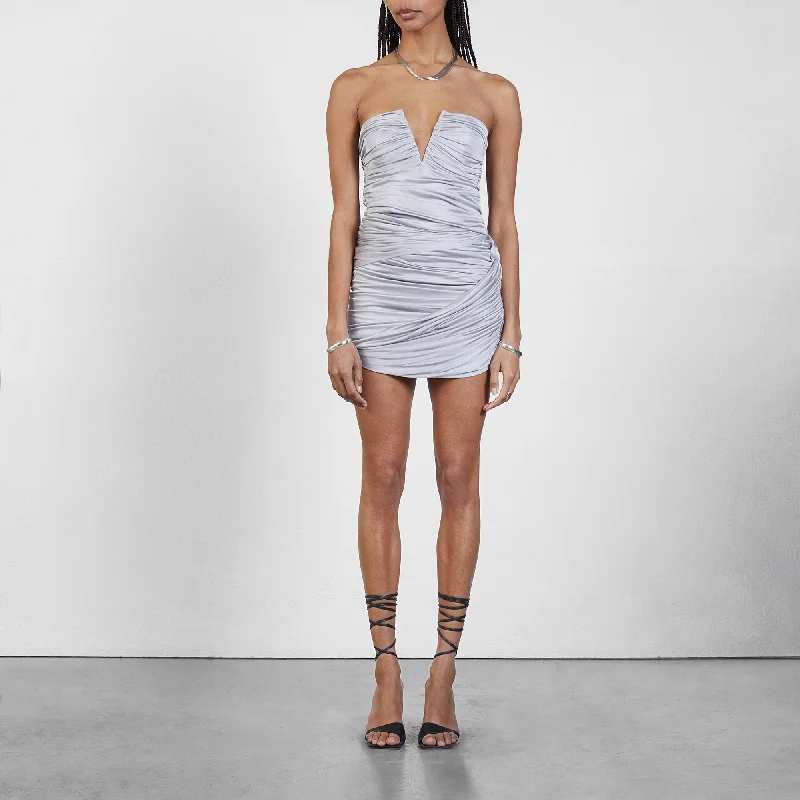 Talsi Silver Grey Cocktail unclassified dresses