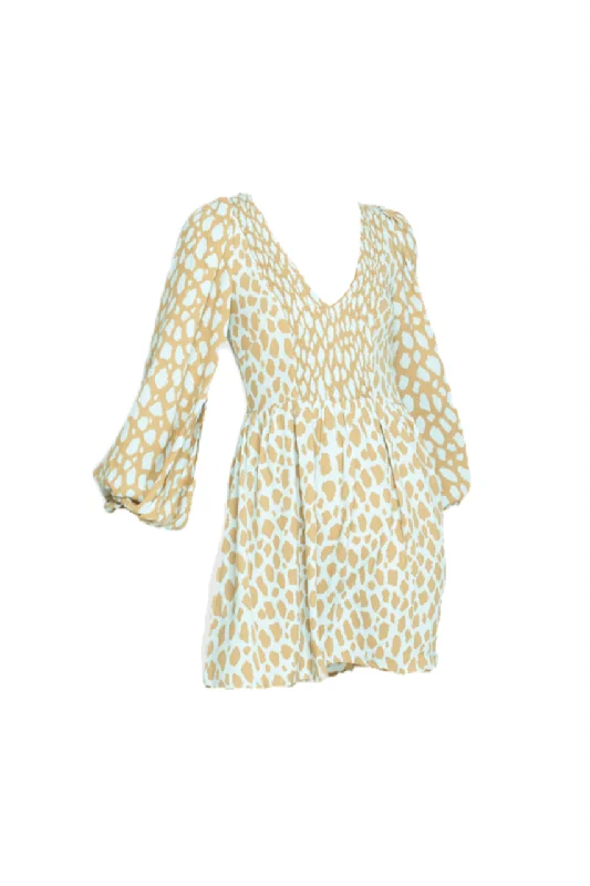 Giraffe Taupe/Powder Blue