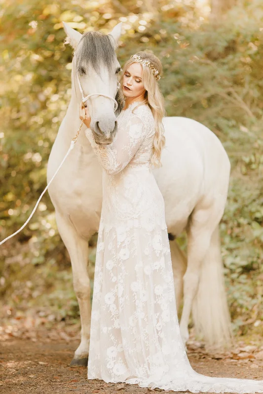 Claire Pettibone CHEYENNE GOWN One-shoulder unclassified dresses