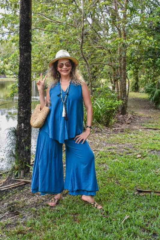 Willow Top Cotton - Teal Comfortable unclassified dresses